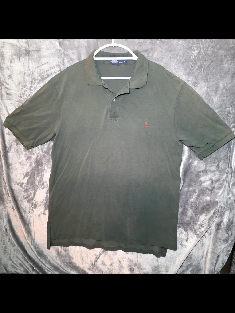 Ralph Lauren Olive Green Polo with Red Pony